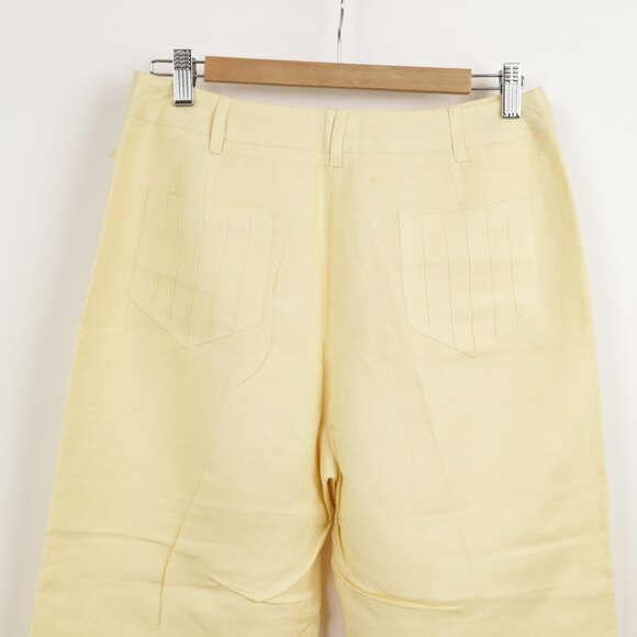 Larry Levine Linen Blend Cute Capri Pants size 8 - Picture 5 of 7